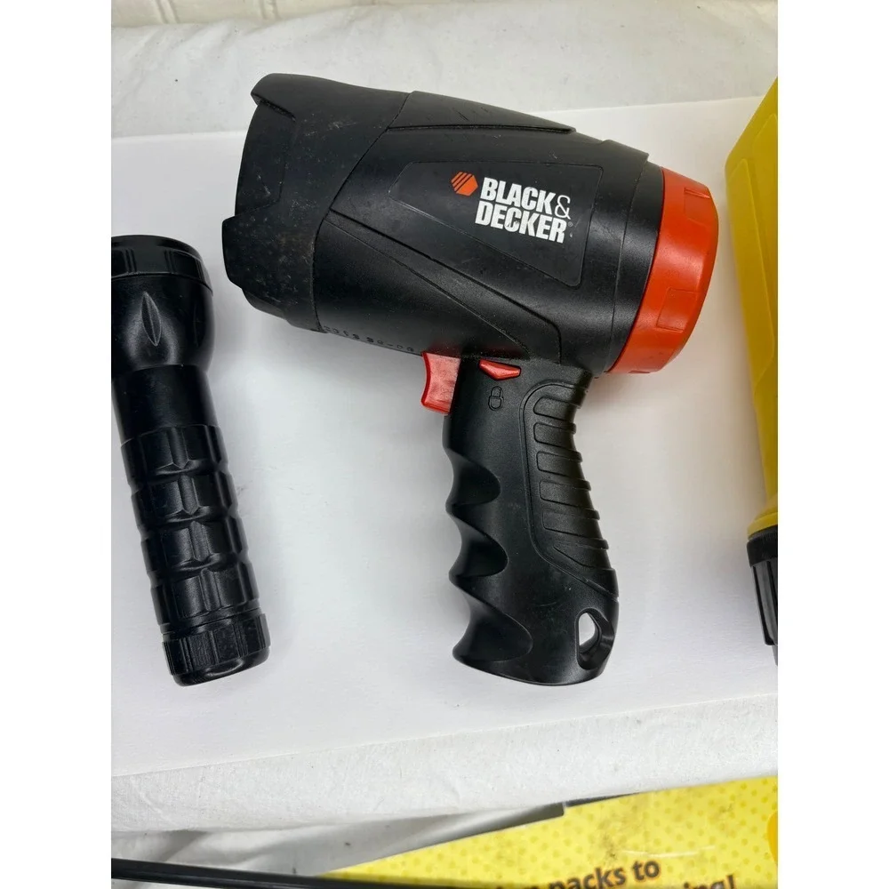 Black Decker and Flashlight Lot Powerful LED Lanterns